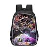 Kids School Backpack Elementary Students Cartoon Print Oxford Fabric Large Capacity Ergonomic Back Support