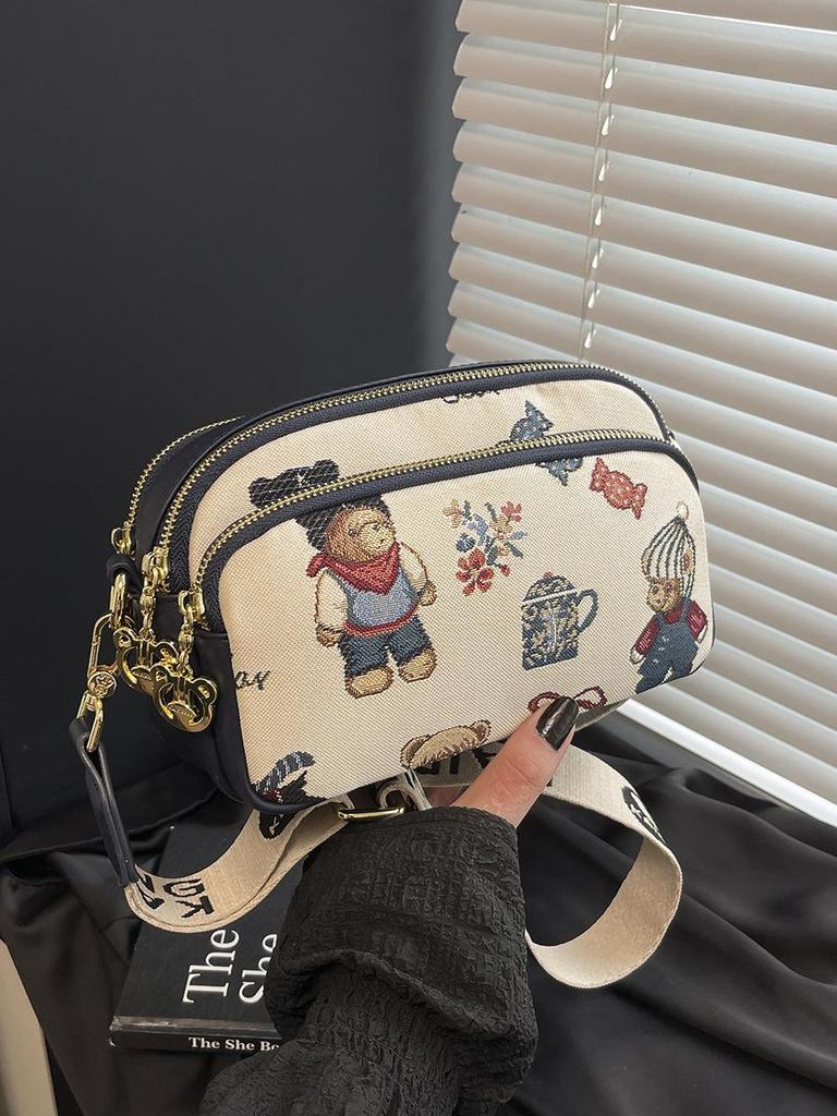 Hello Kitty Women's Crossbody Bag - New Cute Bear Camera Design