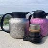 Le Hu Jian Pure Titanium Vacuum Insulated Cup with Magnetic Lid and Laser Engraving - Anti-Drop Stewing and Soaking Cup, New Model.