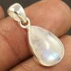 Подвеска из лунного камня, ювелирные изделия из стерлингового серебра 925 пробы с грушей и драгоценными камнями, ожерелье с подвеской Рейки, идея подарка, простой кулон