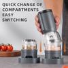 Rechargeable Electric Pepper Grinder Set Automatic Salt and Pepper Mills Adjustable Coarseness One-Handed Operation Grinder