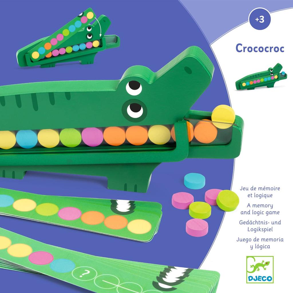 Fingertip Educational Educational Wooden Wooden Color Matching 3 Years 2 Years Crocodile Animal Croco Toy, Toy, Toy, Puzzle, Game, Children, Old, Old,