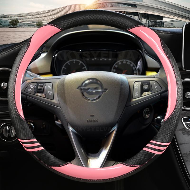 Чехол на руль из углеродного волокна для Opel Astra (К) Корса (И) Карл 2014-2022 Crossland X Grandland X Insignia