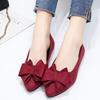 Женская мода легкие туфли-слипоны с бантом на плоской подошве для офисных леди зеленые летние туфли мокасины женские a5976