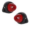 2PCS Red LED Side Marker Lights 12V/24V Trailer Lights – Truck / RV / Camper Van / Semi Truck / Boat / Motorcycle Tail Marker Lamps (Universal Fit)