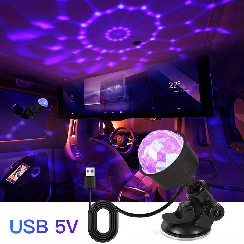 RGB LED Диско-шар Светодиодный Светоактивируемый Вращающийся Сценический Светильник Стробоскоп для Домашней Вечеринки Дня Рождения Бара Рождественского Украшения Подарок