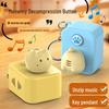 Creative Kitten Power Strip with Music Button & Mini Keychain Toy Office Ornament
