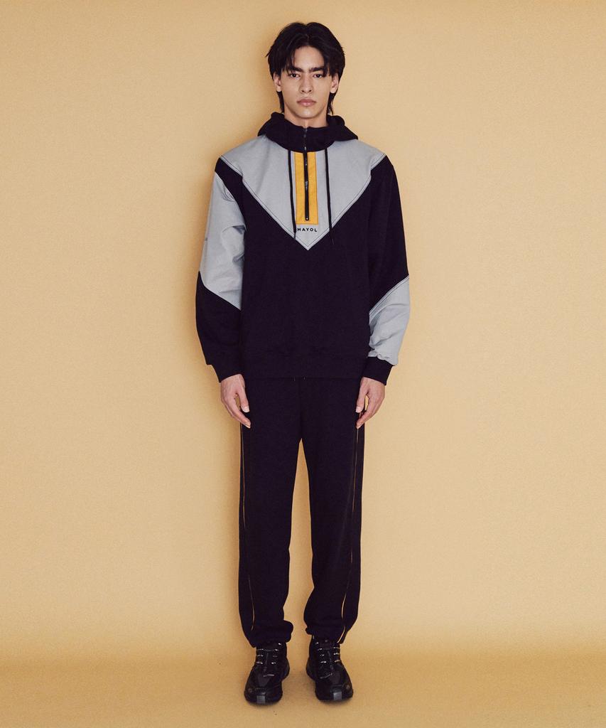 Mayol Color Block Anorak Hoodie (Men'S)_Dark Navy