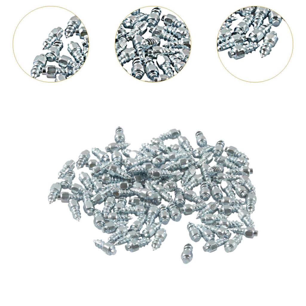 100 Count Tire Studs for Snow And Ice, Carbide Screws Vehicles