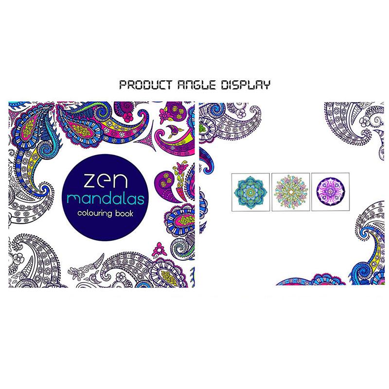 1Pcs 24 Pages Mandalas Flower Coloring Book For Children Adult Graffiti Drawing