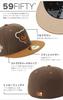 New Era 59FIFTY MLB Chicago Cubs Двухцветная Кепка с Боковым Логотипом Грецкий Орех Жареный Арахис Fitted 70994780