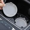 4Pcs Car Cup Holder Coaster Bling Rhinestone Anti-Slip Waterproof Heat Resistant Water Bottle Pad Mat SUV Truck Car Styling Inte