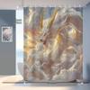 1PC Oriental Fantasy White Dragon Shower Curtain,Decorative Printed Design with Hooks,Durable Polyester,for Bathroom &Home Decor