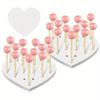 Acrylic Heart-shaped Lollipop Stand Display Stand, Perforated Lollipop Stand for Parties, Celebrations and Events