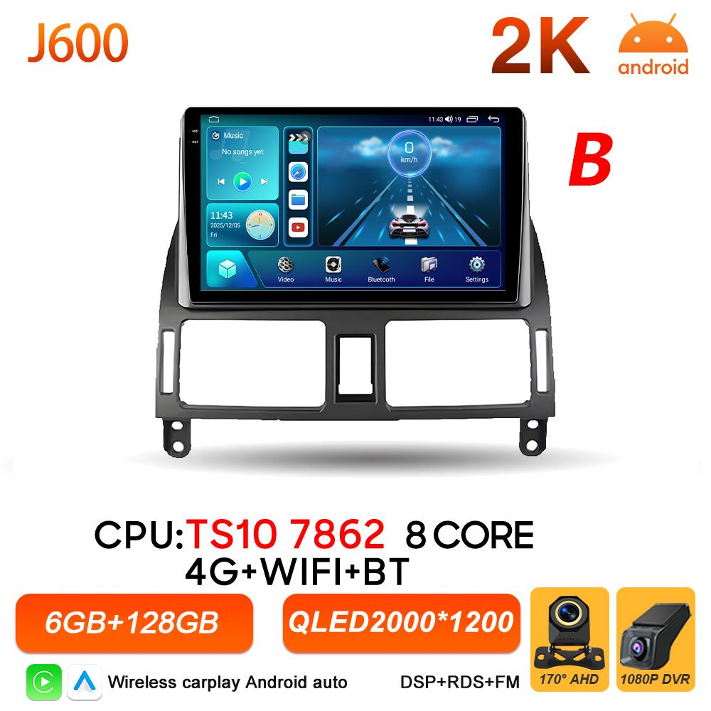 Android 16 Car Radio For Toyota Avensis T25 T250 2003 - 2009 Multimedia Player Autoradio BT Carplay Auto GPS Stereo DSP Screen