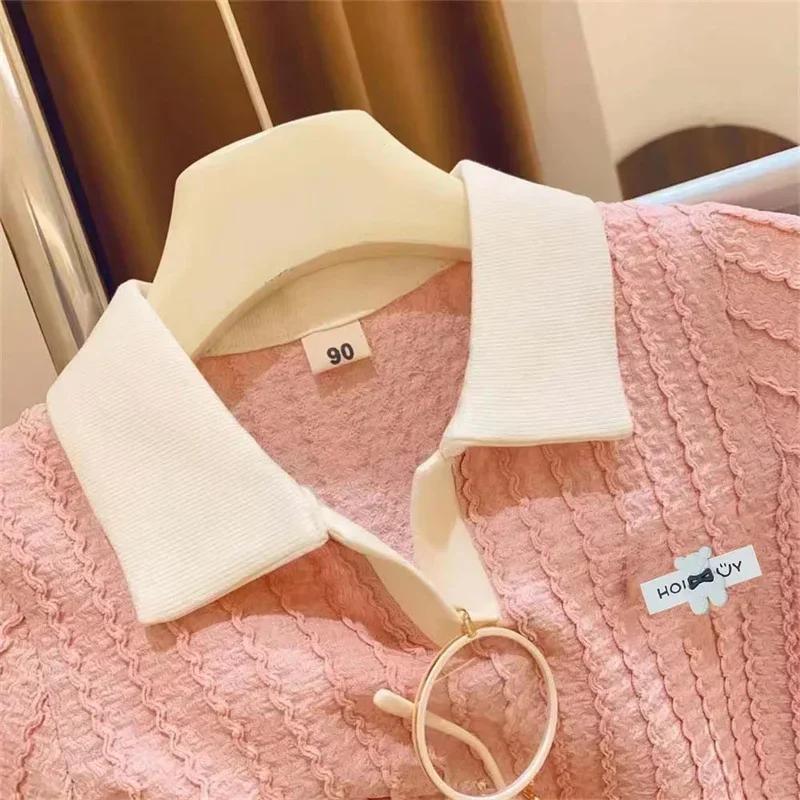 Милый милый комплект одежды для маленьких девочек, детский повседневный топ с короткими рукавами и штаны, летняя новая удобная детская модная спортивная одежда для детей от 2 до 10 лет