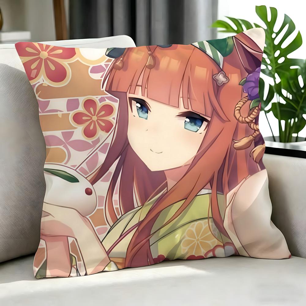 Character SSilence Suzuka Cushion Cover Cushion Cover Set Pcs x x x Pillowcase Decorative Sofa Home Decor