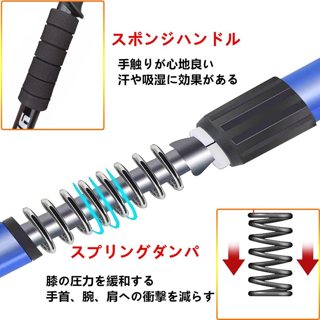 SensaBliss телескопический многофункциональный треккинг складной скалолазание ходьба телескопический регулируемый альпинизм скалолазание горный туризм использование на открытом воздухе