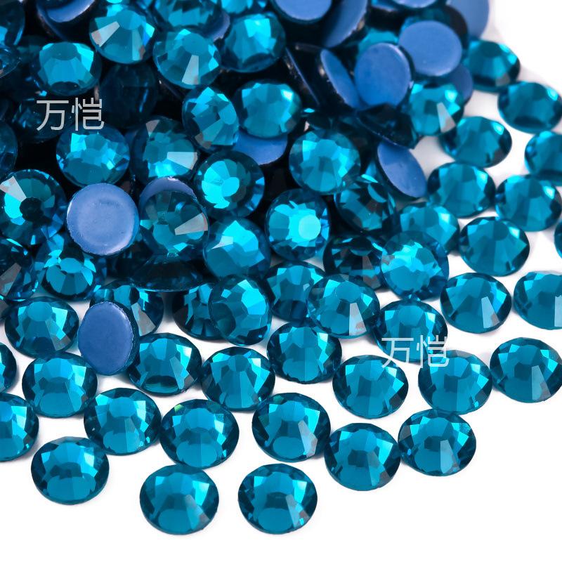 Blue Series Glass Hot Drill, Hot Melt Adhesive Стразы Diy Аксессуары для одежды Декоративные Красота Креативные Аксессуары