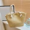 Женская пляжная винтажная плетеная сумка ручной работы из соломы, сумки для покупок, богемные женские летние дорожные сумки для отпуска, повседневные сумки-тоуты MIT