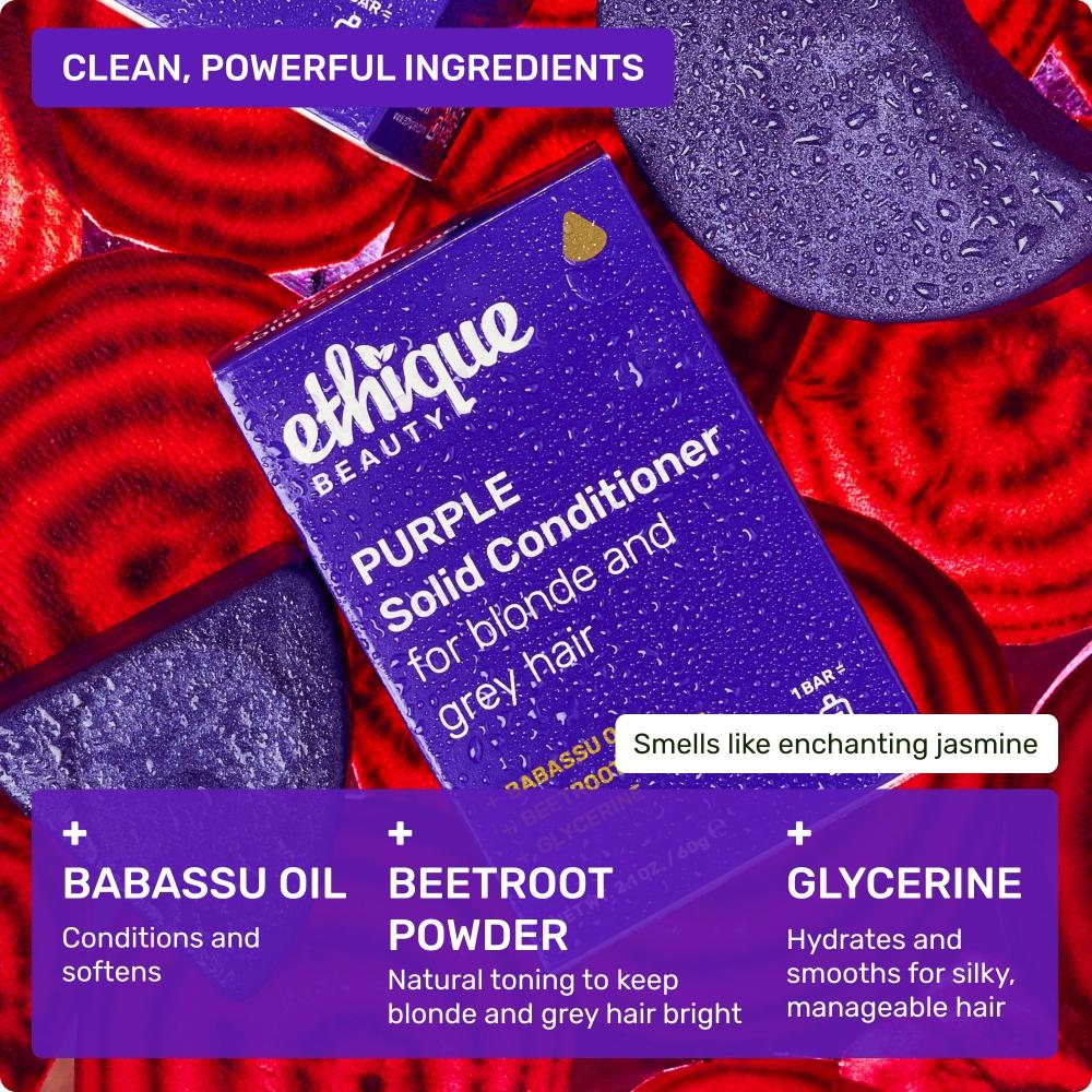 Ethique Beauty Purple Твердый кондиционер-батончик, 2,1 унции