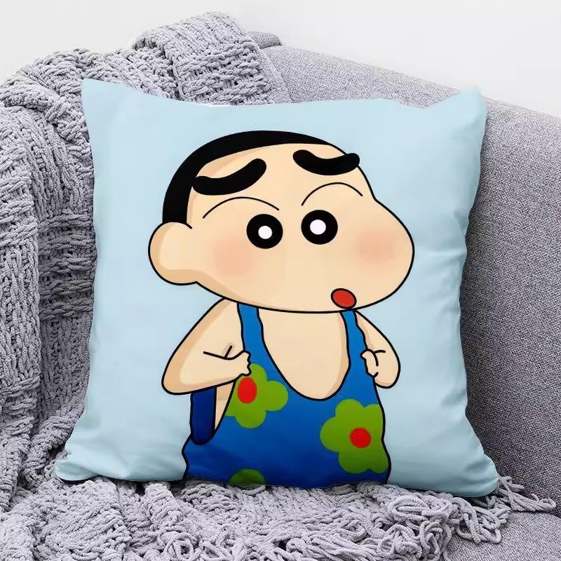 Милые наволочки с мультяшным принтом Crayon Shin-chan для уютного сна! Наволочка для диванной подушки, украшение комнаты, подарки
