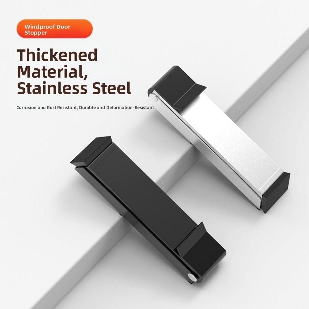 Anti-collision Stainless Steel Door Stopper Windproof Folding Door Positioner Home Use