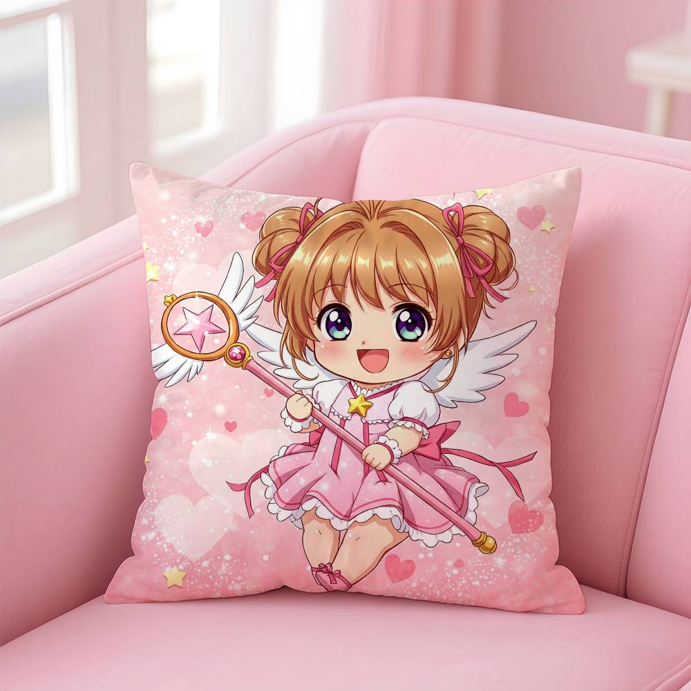 C-Cute Сакура Киномото Наволочка Антипылевой Клещ Невидимая Молния Шелковистый Короткий Плюш Чехол на Подушку для Дивана