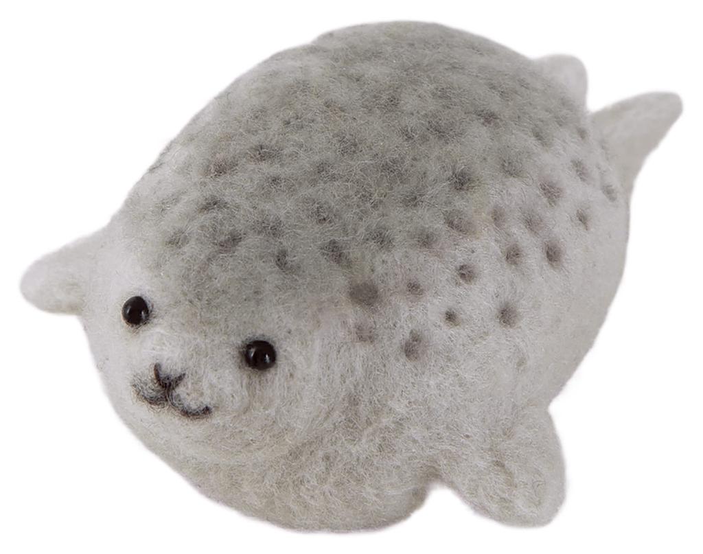 Hamanaka Hamanaka Wool Felting Kit Felted Ringed Seal "Needle Animals H441-604"