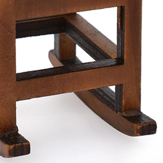 Отличный небьющийся кукольный домик без заусенцев и запаха 1:12 Мини-кресло-качалка Декор Праздничный табурет