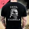 Футболка унисекс American Beard Warrior Tactical Skull Til Valhalla, хлопковая футболка с коротким рукавом и круглым вырезом, повседневный мужской топ