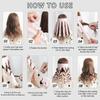 Heatless Curls for Women, Physical Natural Forces Hair Curler with Adjustable Straps for Long and Medium Hair, Reusable Curling Claw Strips for