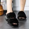 Winter Plus Velvet Warm Cotton Slippers for Home Use Casual and Fashionable Plus Cotton Slippers Fuzzy Slippers 35-44