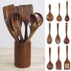 Teak Natural Colander Skimmer Nano Soup Soup Spoon Cooking Spoon Wood Tableware Bamboo Utensils