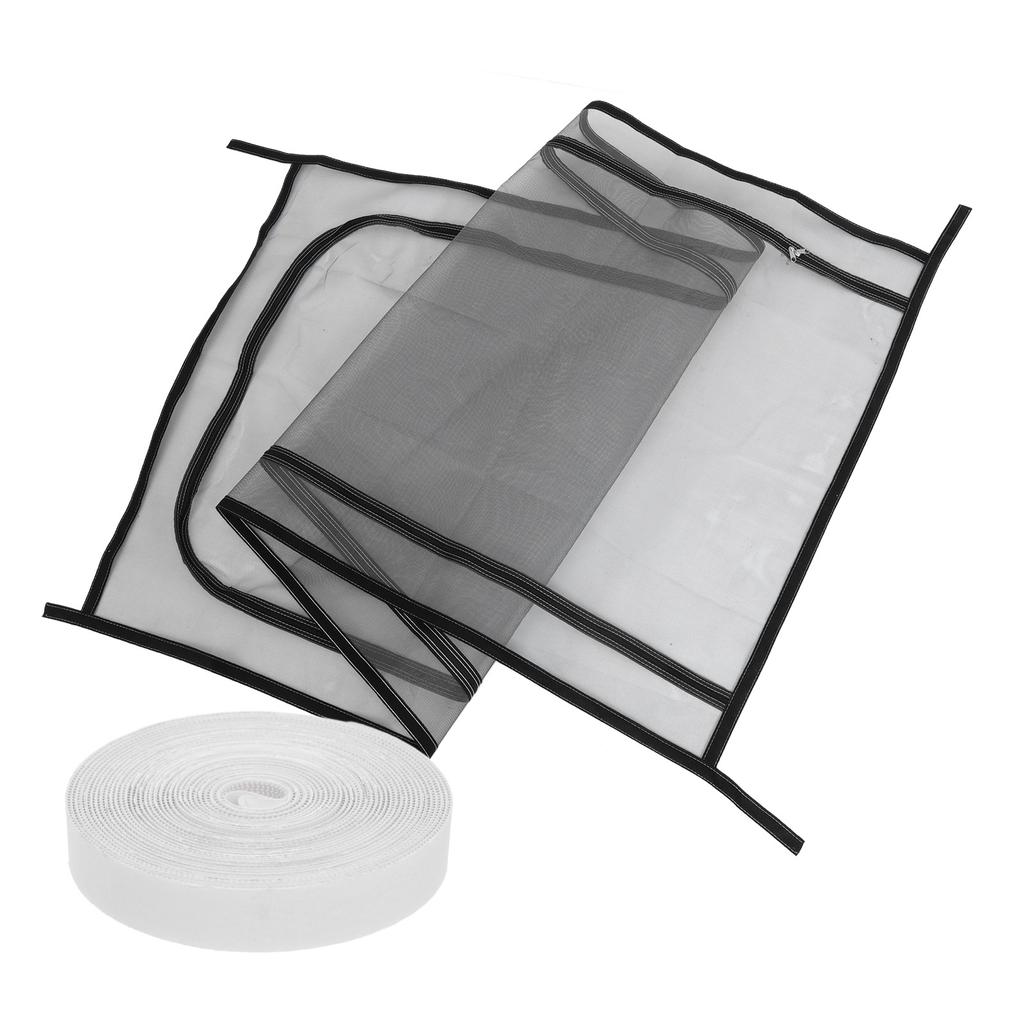 Сетчатая дверь для домашних животных (кошек, собак) на молнии, прочная сетка, безопасность, вентиляция, удобный дизайн, сетчатая дверь для кошек