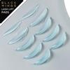 BLACKWINGS 5 Pairs Eyelash Perm Silicone Pads, Curling Pads for Lash Lift,   with Size Guide Chart, Hypoallergenic Reusable Accessories