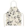 Home Decor Kitchen Dining Room Cooking Bib Aprons Linen Floral Pattern Women's Aprons