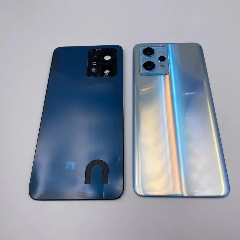 Back Cover for Realme 9 Pro Plus Pro+ Battery Glass Panel Rear Housing Case Phone Lid Shell + Camera Frame Lens