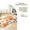 Bone Shaped Pet Feeding Mat Non Slip Backing Waterproof Absorbent For Dog Cat Food Water Bowl Use