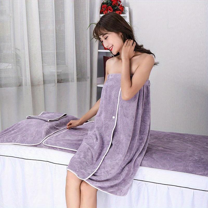 Non-shedding, Absorbent and Soft, Beauty Salon Special Bath Skirt for Women To Wear, Tube Top Skirt, Bath Towel, Steaming Suit