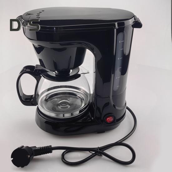 Портативная кофемашина большой емкости с функцией защиты от капель и автовыключения, простая в очистке, многоразовый фильтр, кофемашина, кухонные принадлежности