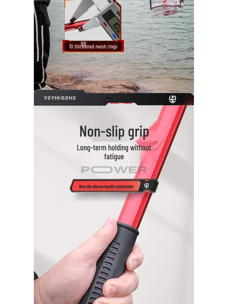 Camper Portable Telescopic Folding Landing Net with Bag for Big Fish