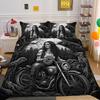 Красивое одеяло с принтом черепа, комплект двойного размера, покрывала из микрофибры, модный домашний текстиль высокого качества