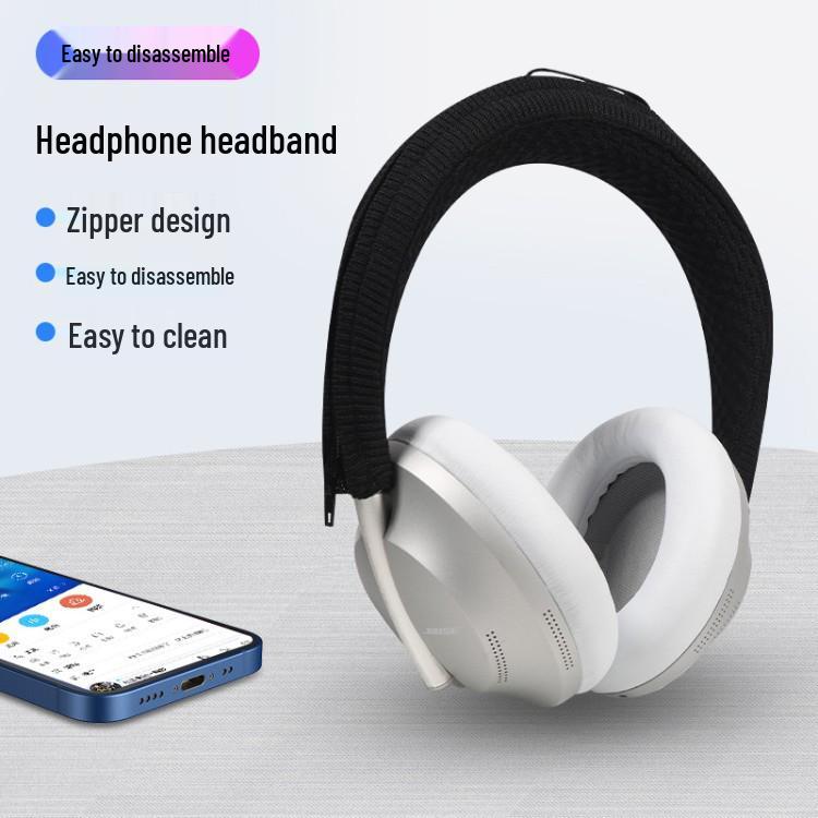 Вязаная повязка на голову и защитный чехол для наушников Bose 700