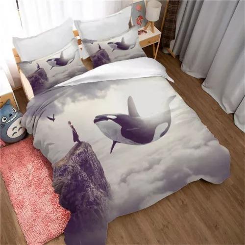 Comforter Whale Bed Decoration First Choice Gift Suitable For Children Boys Girls And Adults Soft Warm And Breathable