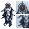 Dream Catcher Wind Chimes Three Ring Feather Hanging Pendant Home Wall Art Hangings Decorations