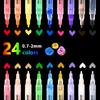 24 Colors Acrylic Paint Pens Waterproof Permanent Marker Pens Acrylic Pens F
