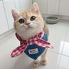 Милые мягкие банданы для собак, дышащие, с красным клетчатым бантом-галстуком, слюнявчики для собак, очаровательные банданы для домашних животных для маленьких и средних щенков и кошек