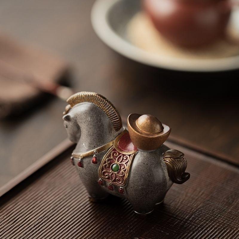 Изменение цвета мгновенно богатый чайный питомец орнамент китайский стиль счастливый Танма кофейный столик воспитывать аксессуары бутик чайный питомец