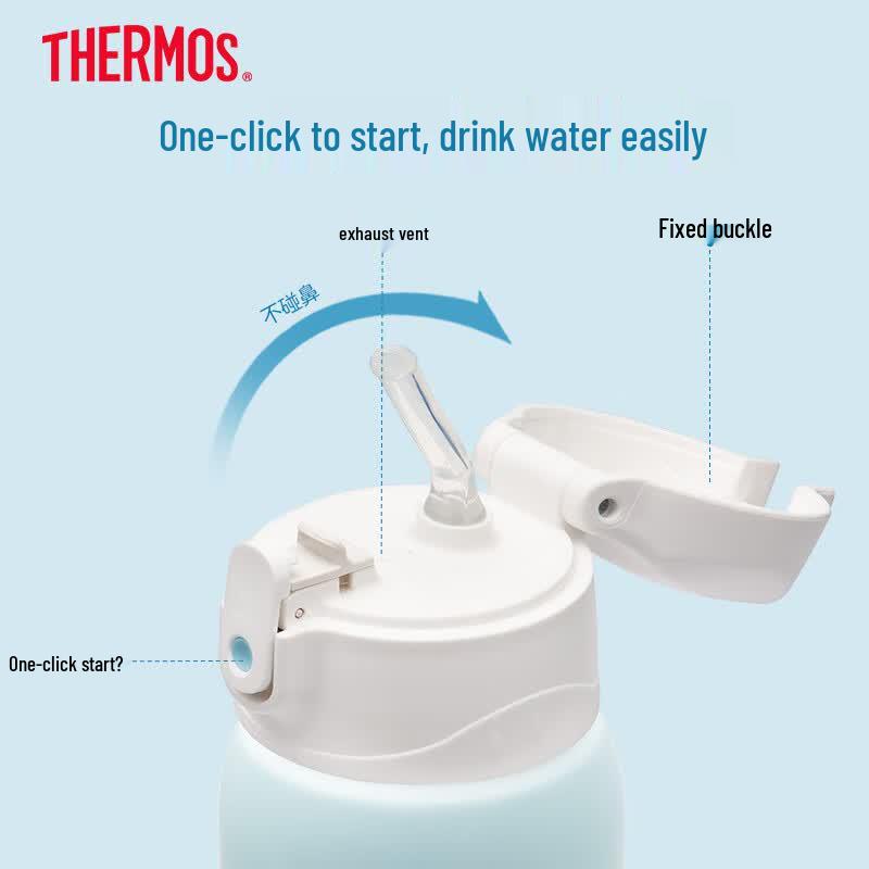 Thermos 316L Stainless Steel Kids' Insulated Straw Water Bottle